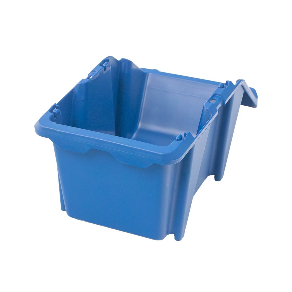 Mega-M vaschetta magazzino plastica 25x15,5x12 cm blu S