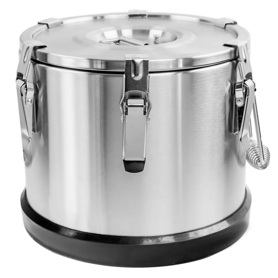 Mega-M 10L contenitore isotermico inox con chiusura clip