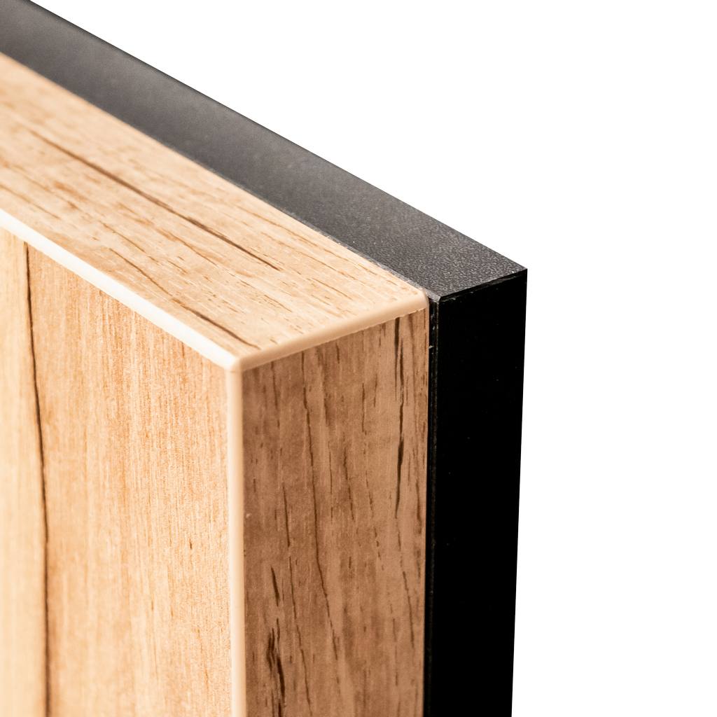 Mega-M pattumiera con portavassoi 120x62x58 cm nero rovere