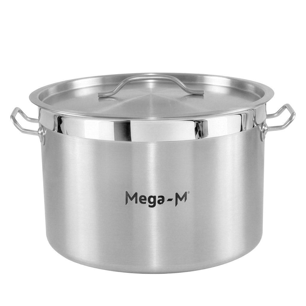 Mega-M Pro 24L pentola inox con coperchio 36x24 cm