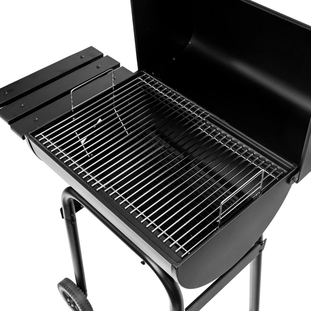 Mega-M barbecue a carbone con coperchio e camino