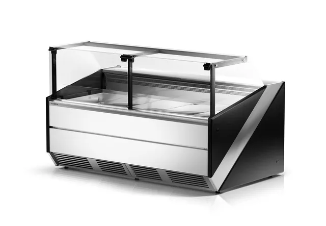 Rapa L-X 135/120 Banco Frigo Carne Vetro Dritto 135 cm