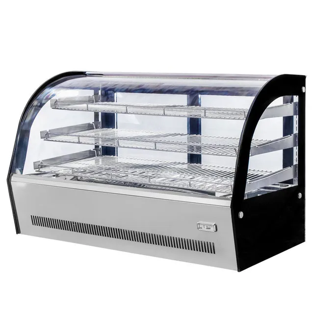 Mega-M Clara Mini S120 vetrina riscaldata da banco inox