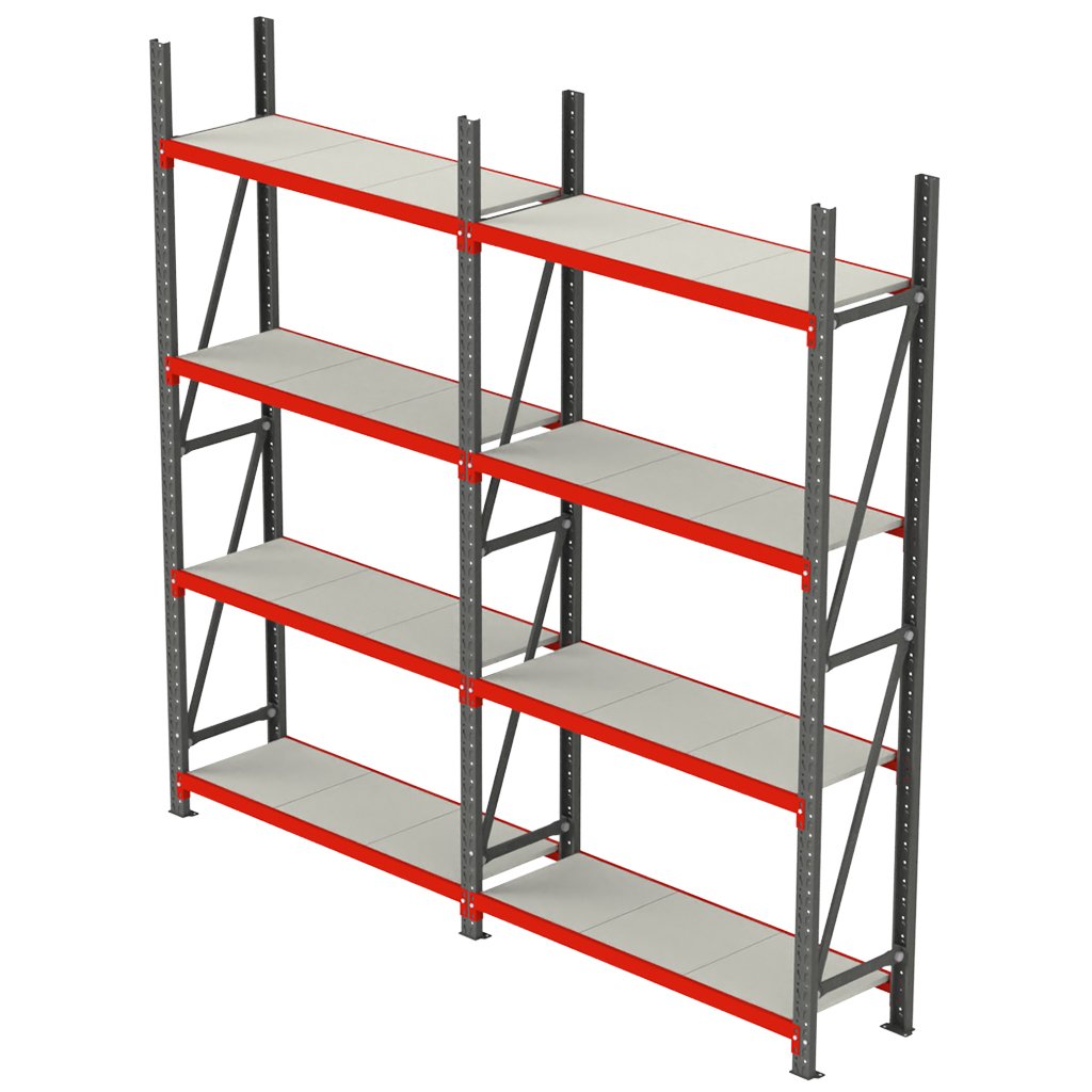 Mega-M Fortis H-240 scaffale 8 ripiani 325,5x40 cm 450 kg