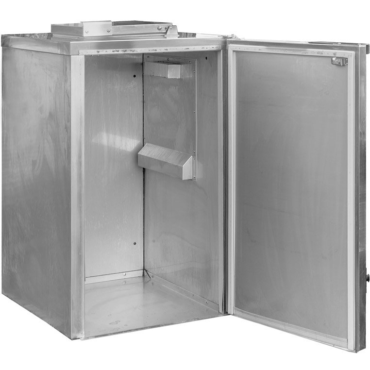 Dora Metal refrigeratore rifiuti acciaio inox 108x89x129 cm