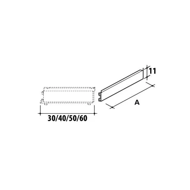 Agosistem Zoccolo Angolo Rovescio Scaffale Bianco