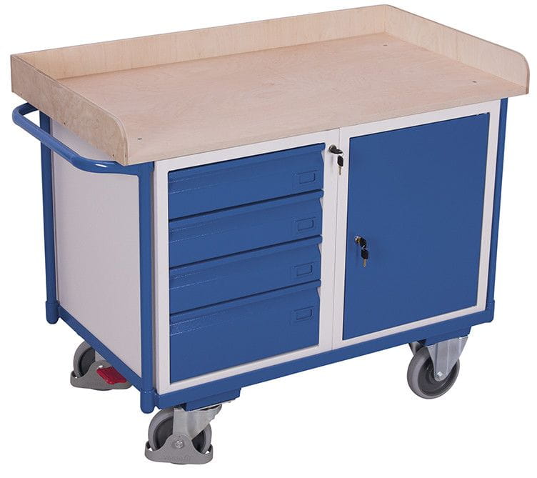 Variofit VF 600613 carrello officina 112x63x95 cm 4 cassetti