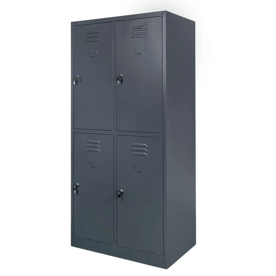 Mega-M 80x50x180 Armadietto Spogliatoio 4 Ante Grafite