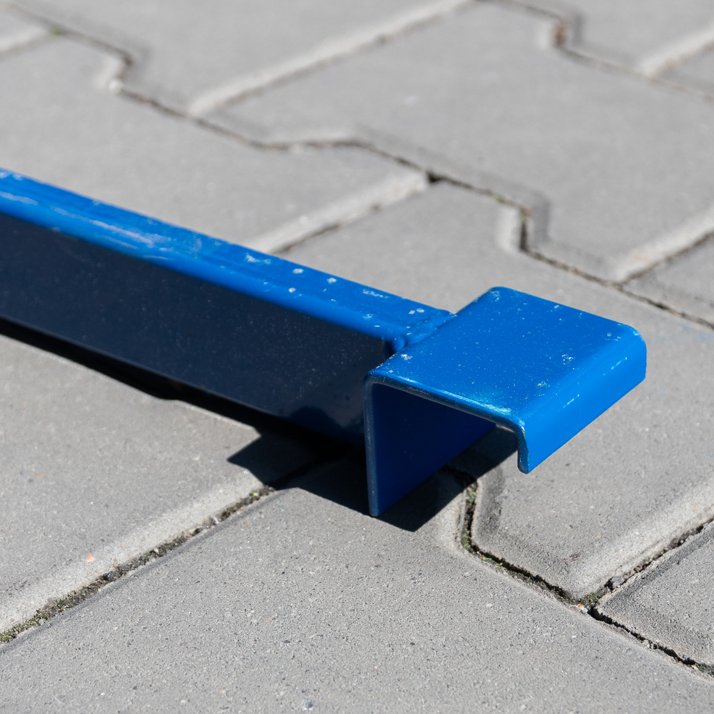 Supporto pallet G-120 cm blu per correnti 4 cm