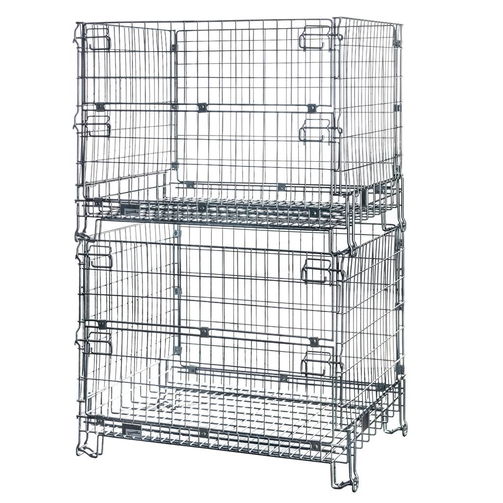 Mega-M contenitore rete gitterbox pieghevole 125x105x98 cm 500kg