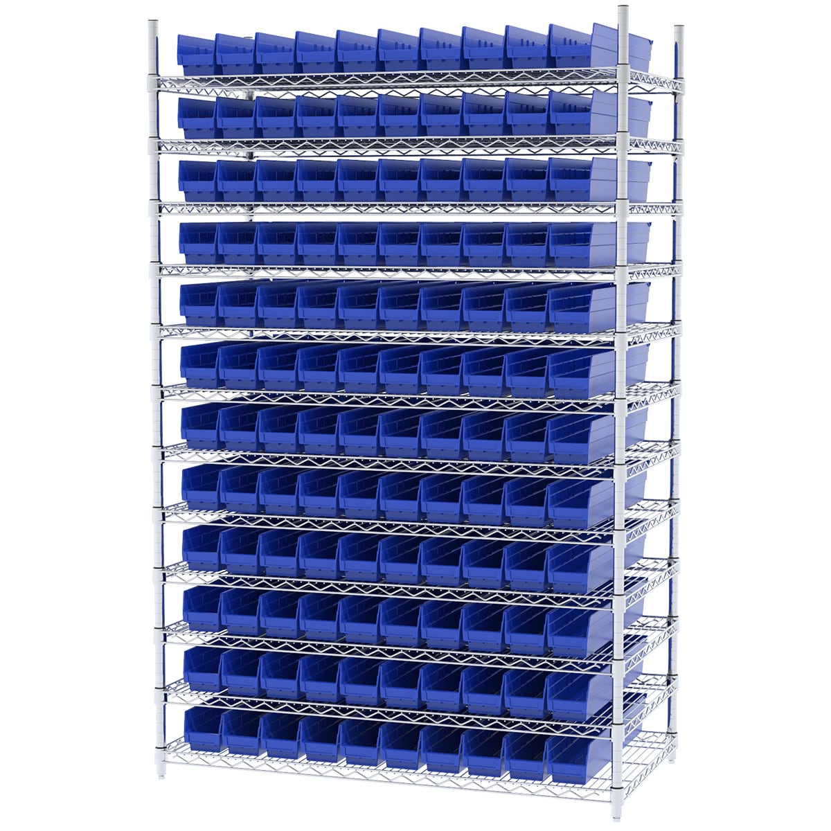 Akro-Mils AWS244830124 scaffale filo con 120 cassette