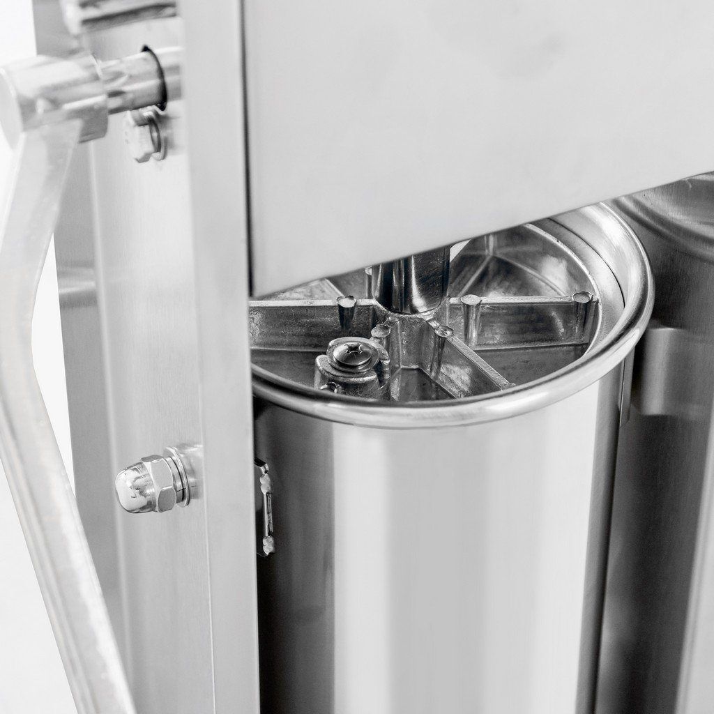 Mega-M insaccatrice manuale verticale 5 L inox 4 imbuti