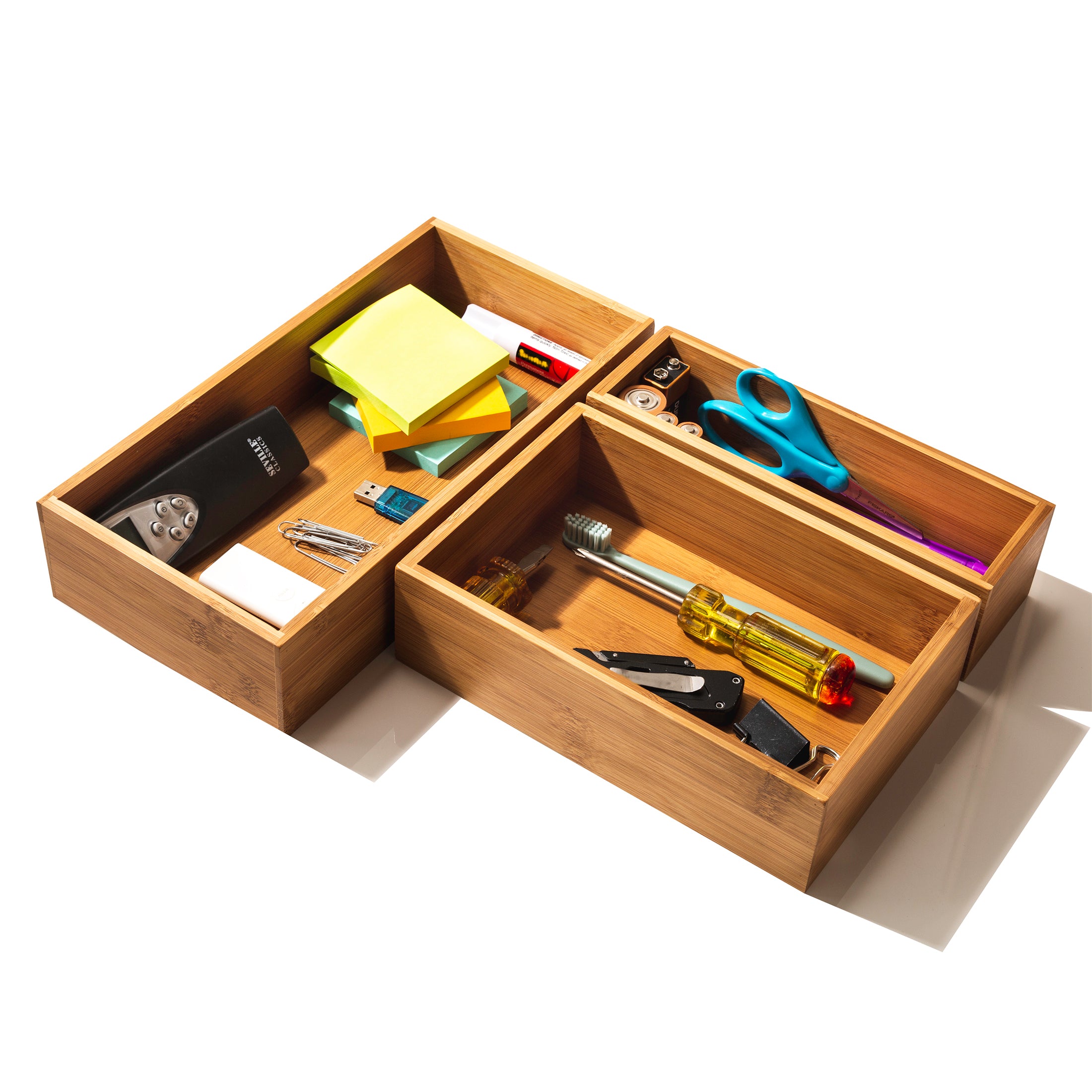 Seville Classics set organizer cassetti bambù 10 pezzi cucina
