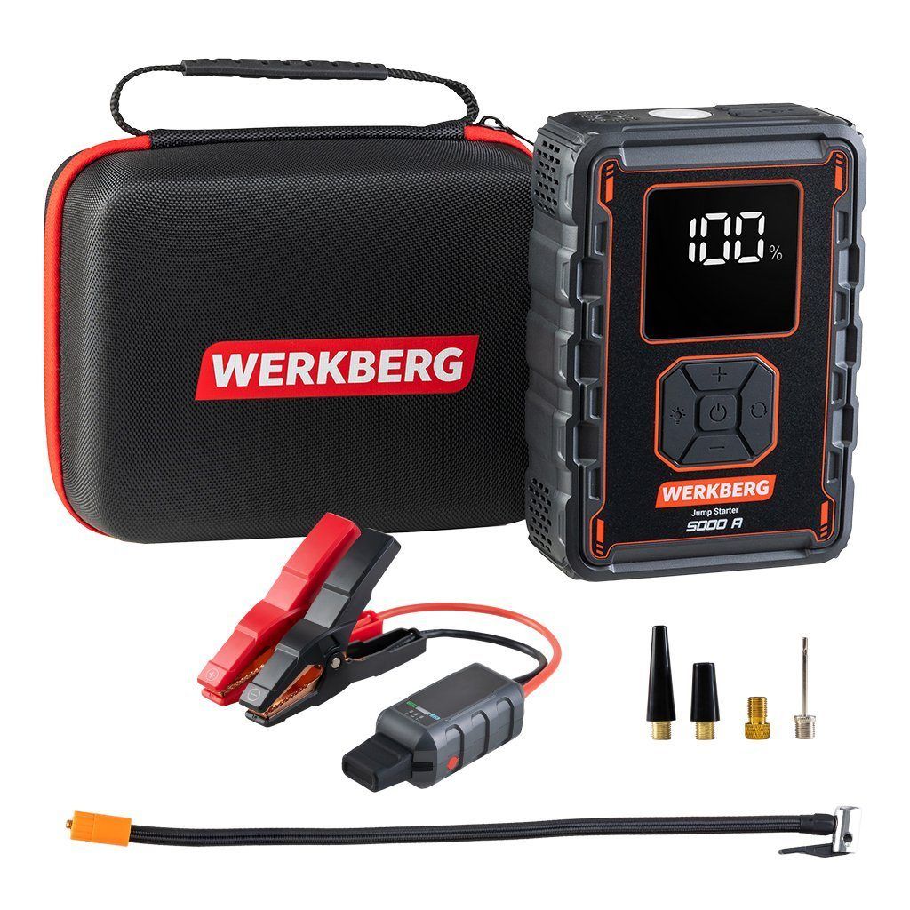Werkberg AL008 Avviatore Batteria 32000mAh con Compressore