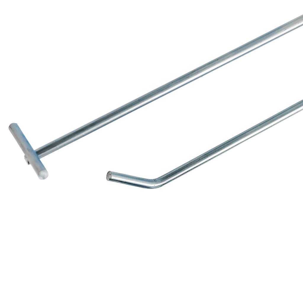 Mega-M Gancio per pannello forato 20 mm gancio espositore zincato 20 cm
