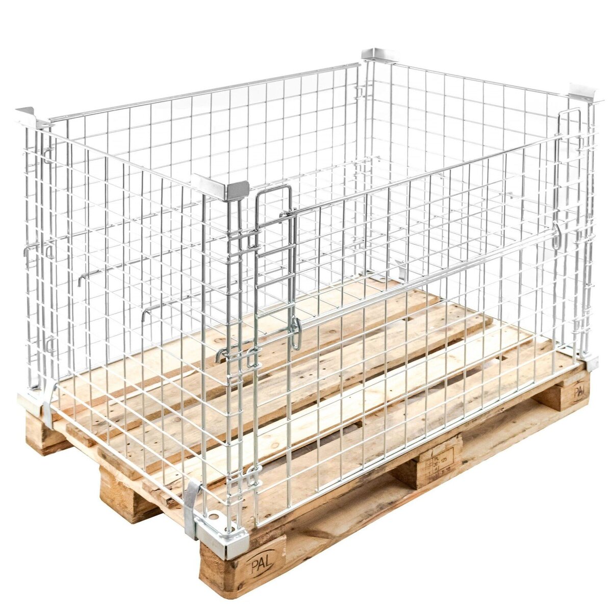 Mega-M ripiano rete per Gitterbox zincato 121x75 cm 50 kg