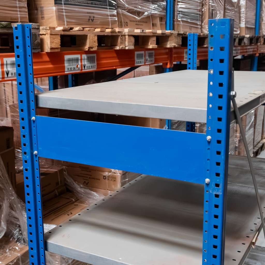 Stow scaffale magazzino 8 ripiani 267x60x200 cm portata 100 kg