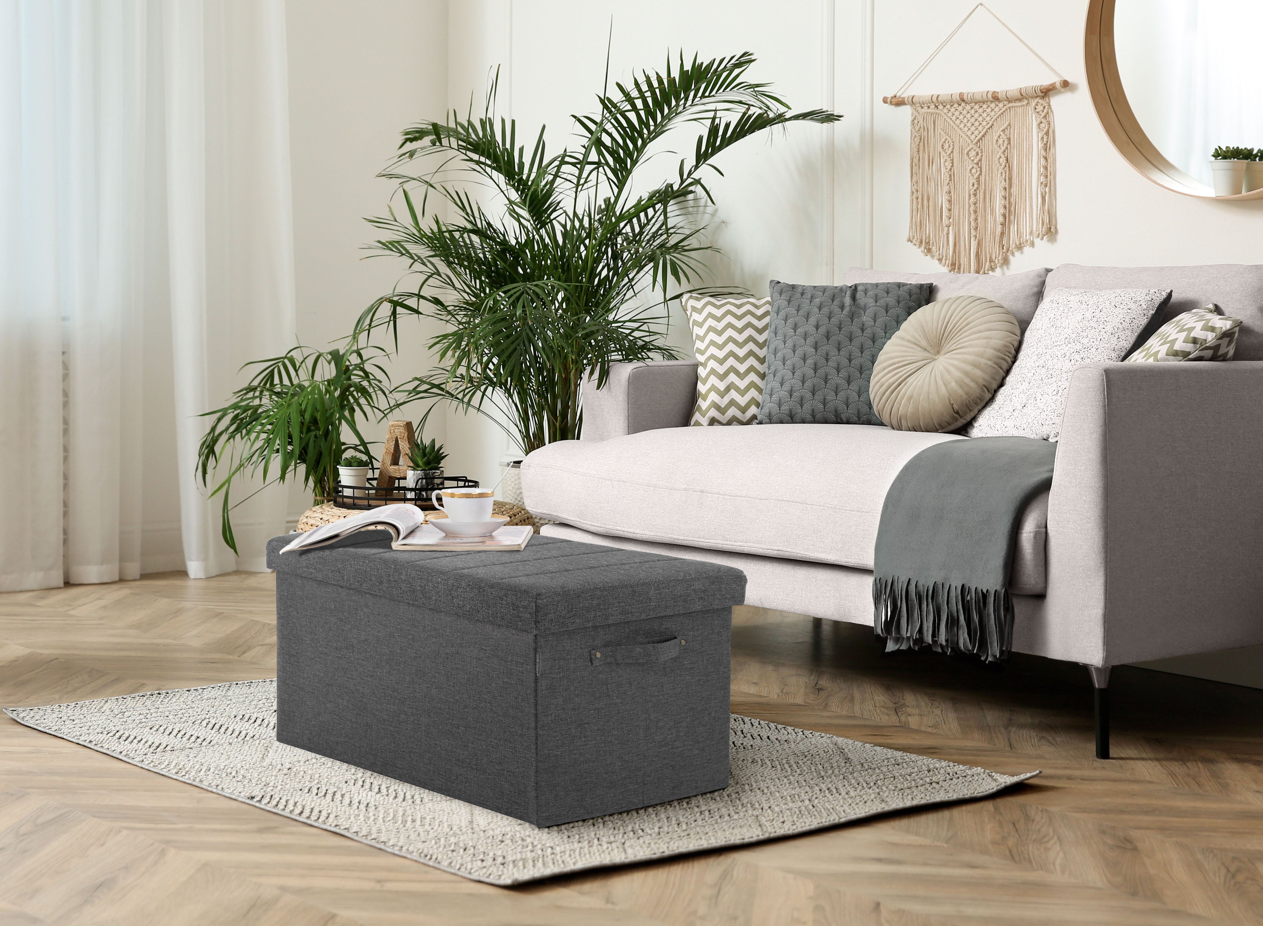 Seville Classics baule contenitore grigio 76 cm 400 lb