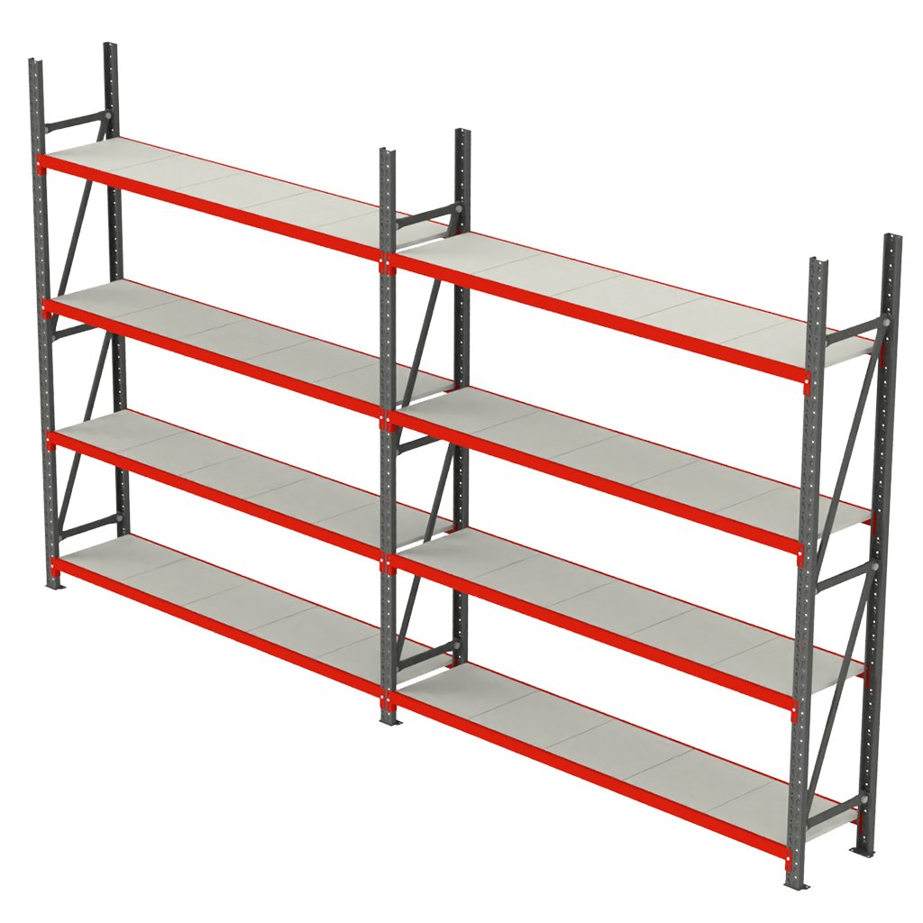 Mega-M FORTIS Scaffale Magazzino 8 Ripiani 525,5x50x200 cm