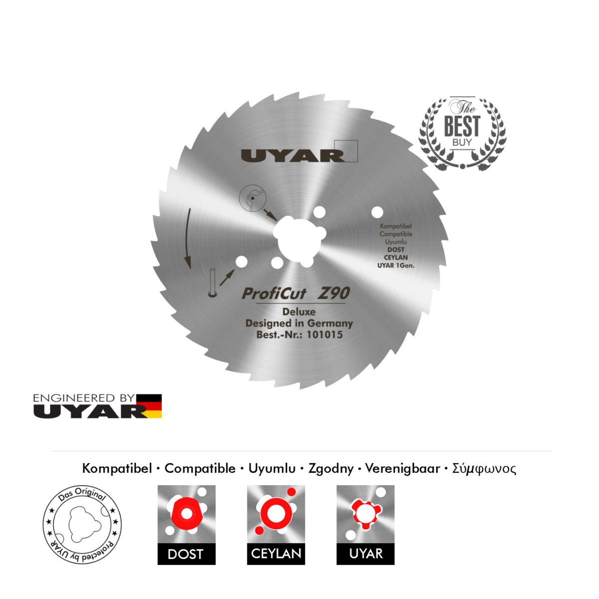 UYAR ProfiCut Z90 Deluxe lama dentata 90 mm kebab