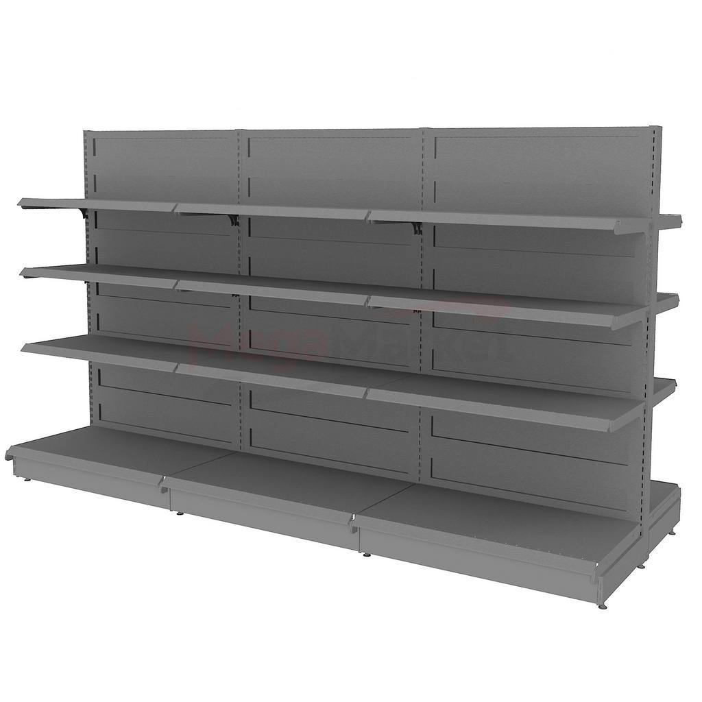 Mega-M Basic gondola scaffale negozio H165 L303 grafite