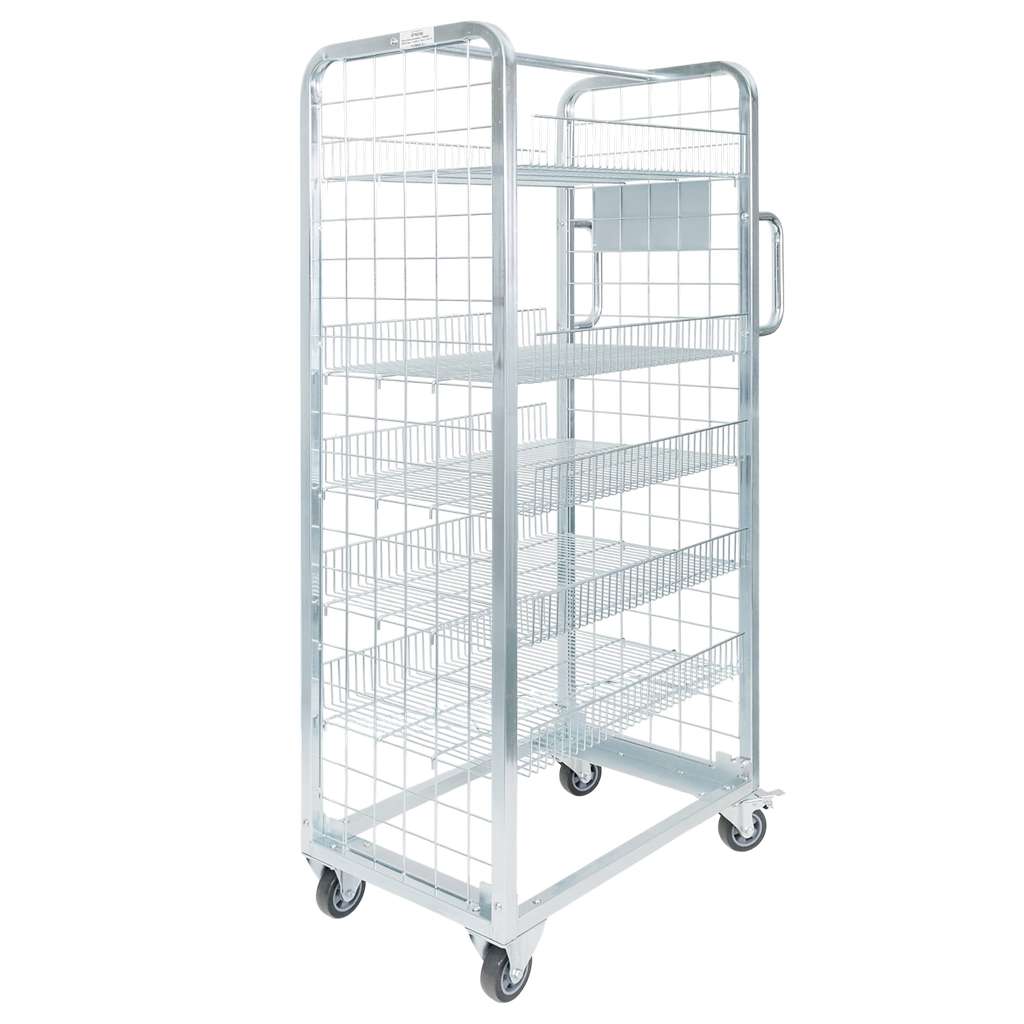 Forkberg Sortus carrello a ripiani 5 ripiani 150 kg zincato