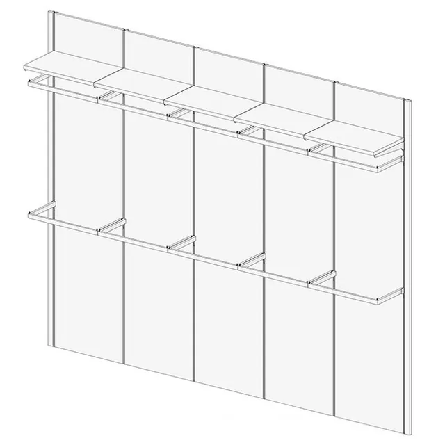 Agosistem Sistema 58 Kit 14 Parete Attrezzata L 300 cm Legno