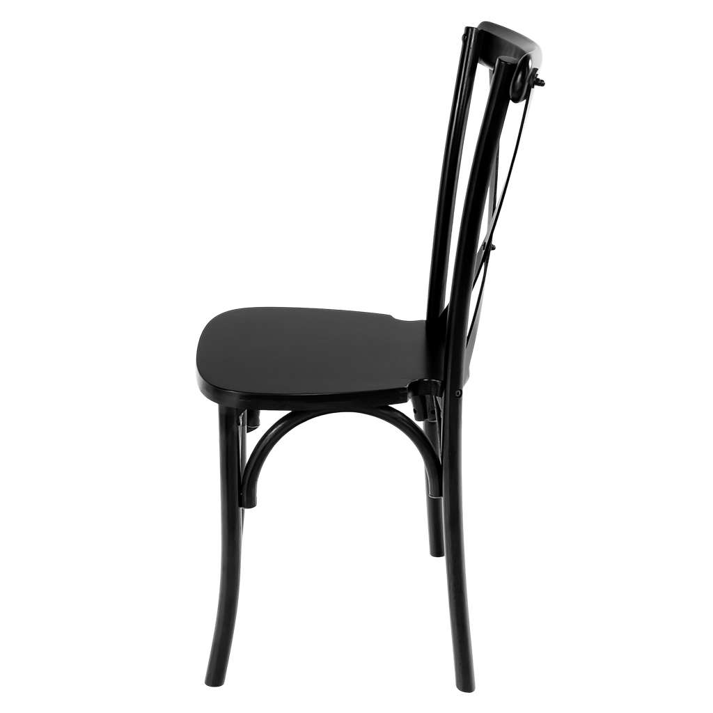 Furvero Boho sedia banchetto nera legno 12 pezzi