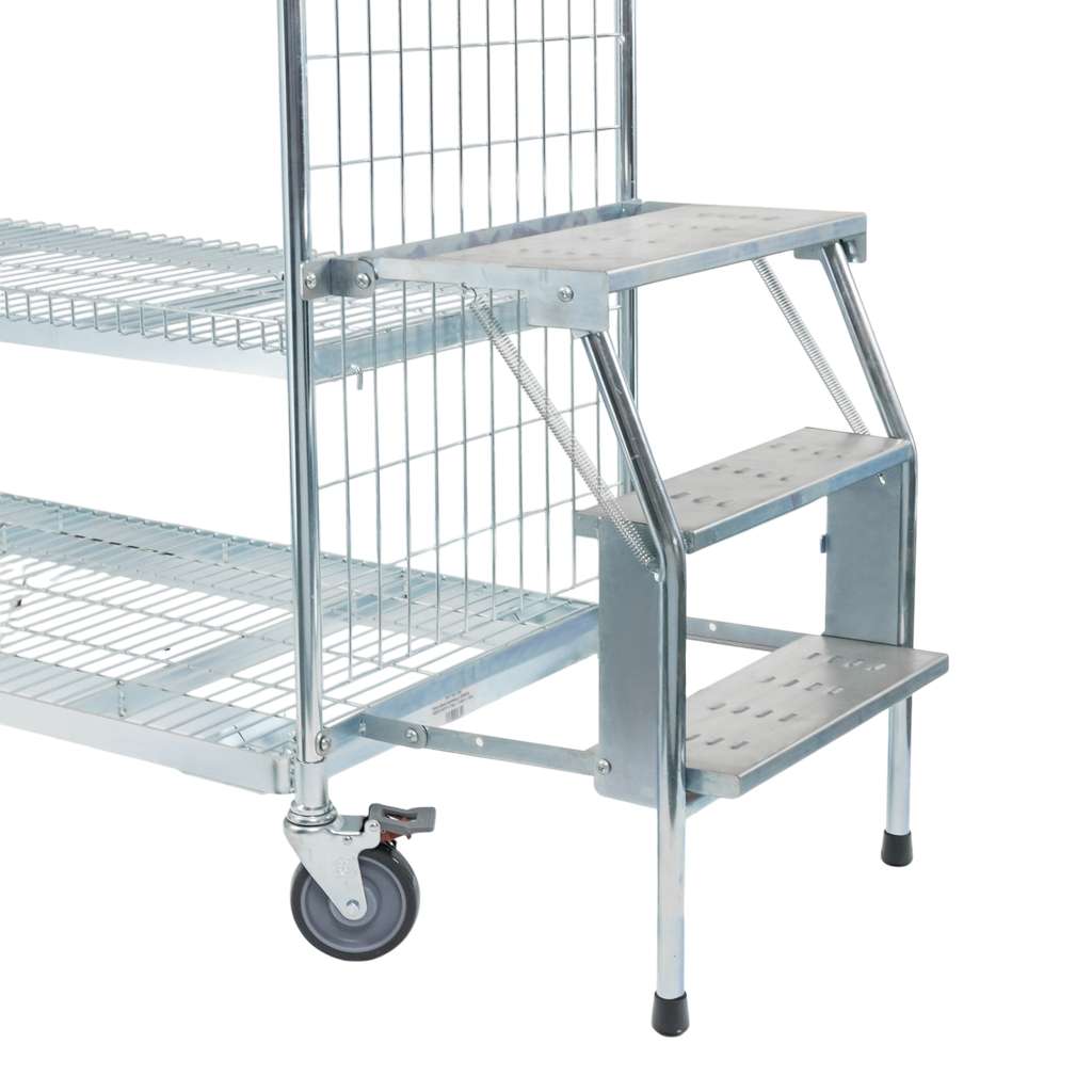 Forkberg Picker Scaletta Carrello 3 Gradini Zincata