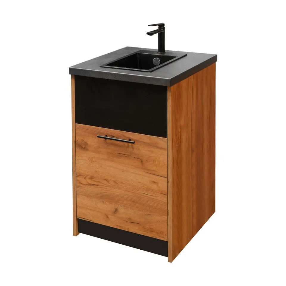 Mega-M H-90 L-54 G-60 mobiletto lavello rovere kraft