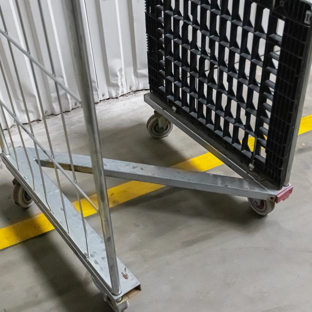 Rollkontener Rollcage carrello roll nero portata 500 kg