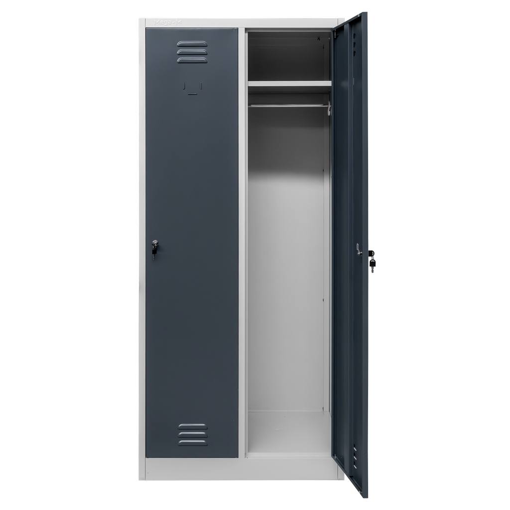 Mega-M armadio spogliatoio 2 ante L80 cm grigio grafite
