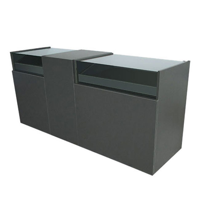 Agosistem H&D Kit 07 Banco L.195 cm con Vetrina