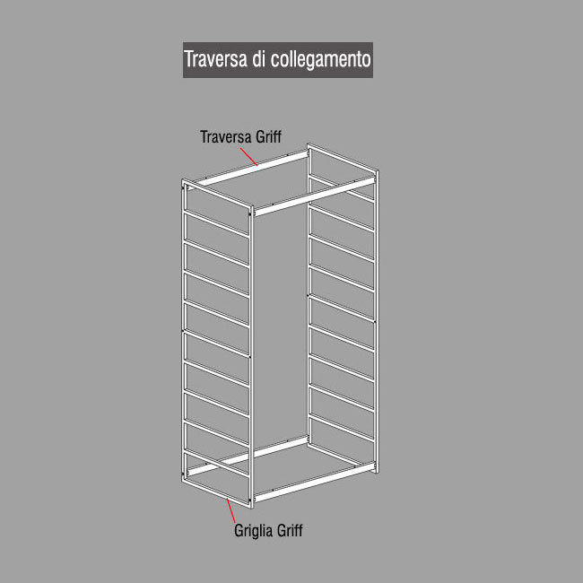 Agosistem Griff Traversa di Collegamento per Griglie