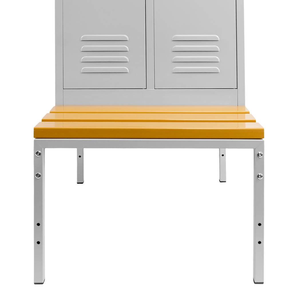 Mega-M S-60 cm armadio spogliatoio 2 ante grigio con panca