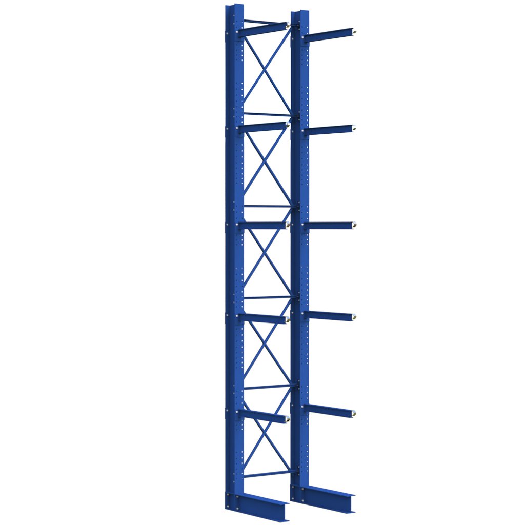 Stow scaffale cantilever monofrontale H750 braccio 120cm 2 moduli