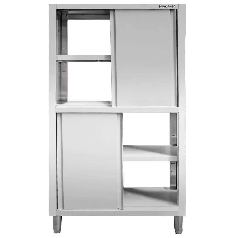 Mega-M armadio passante 4 porte inox 100x50x180 cm