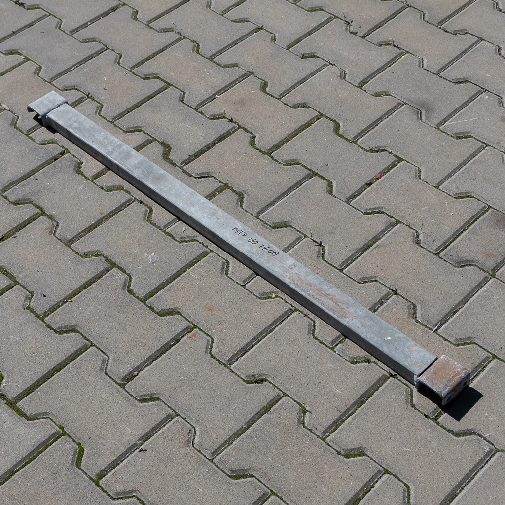Supporto pallet zincato 105 cm per scaffale portapallet