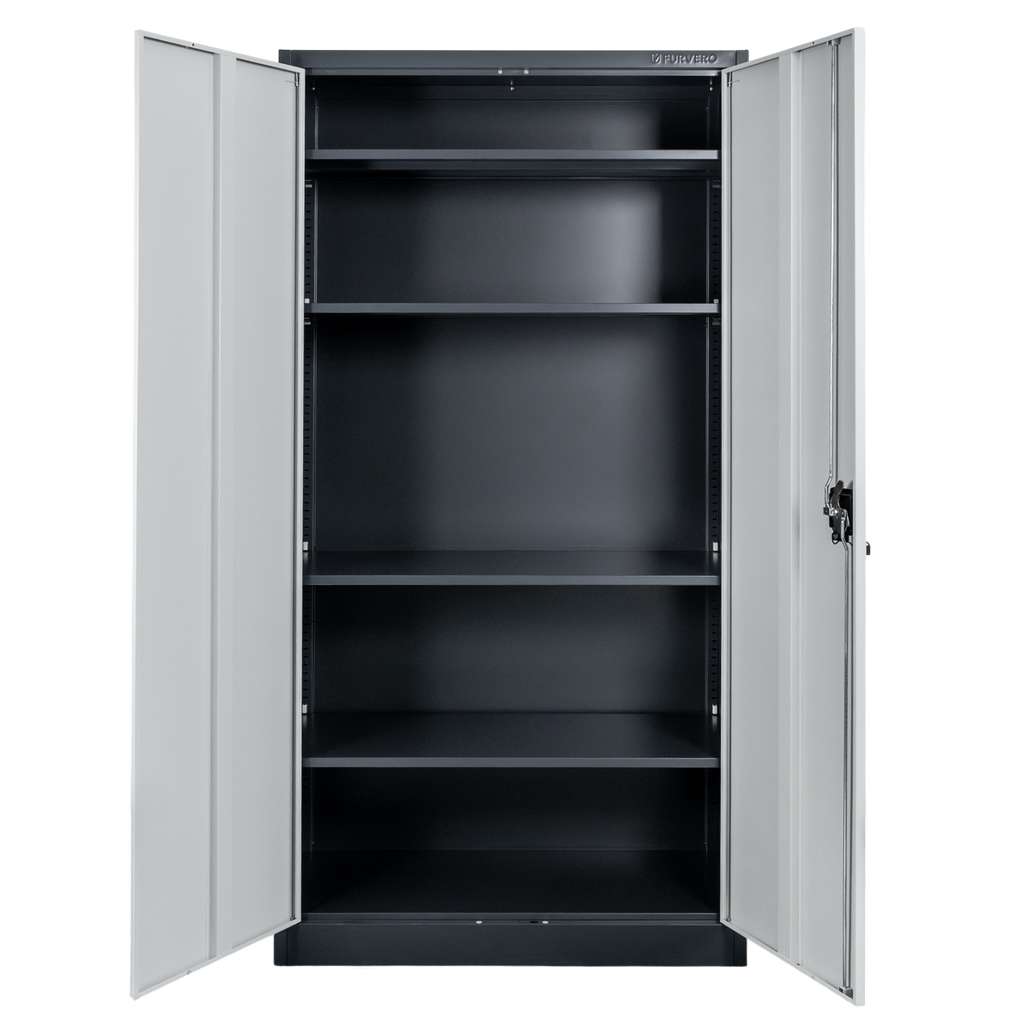 FURVERO W-101 G/S Armadio Ufficio 90x40x185 Grafite