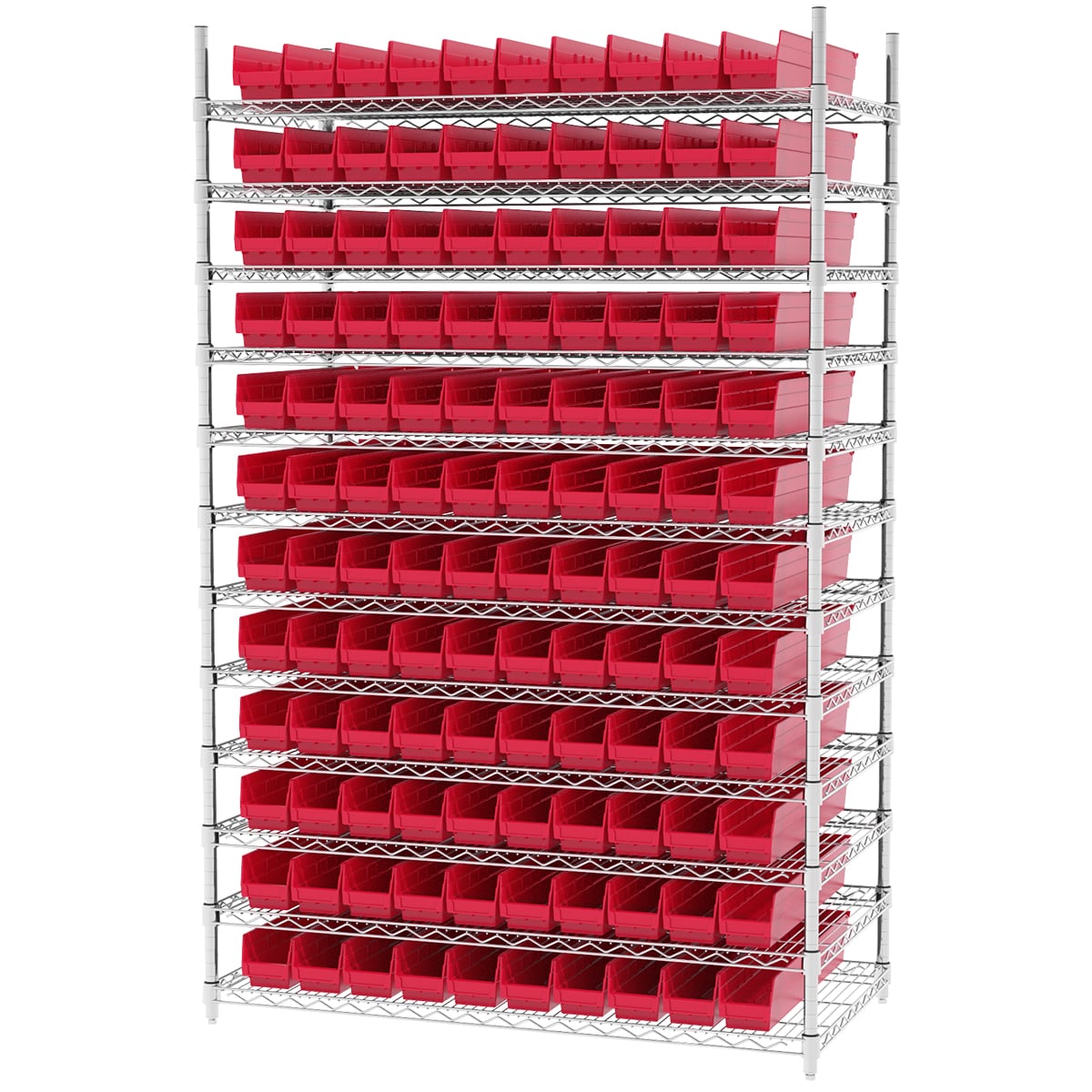 Akro-Mils AWS244830124 scaffale filo con 120 cassette