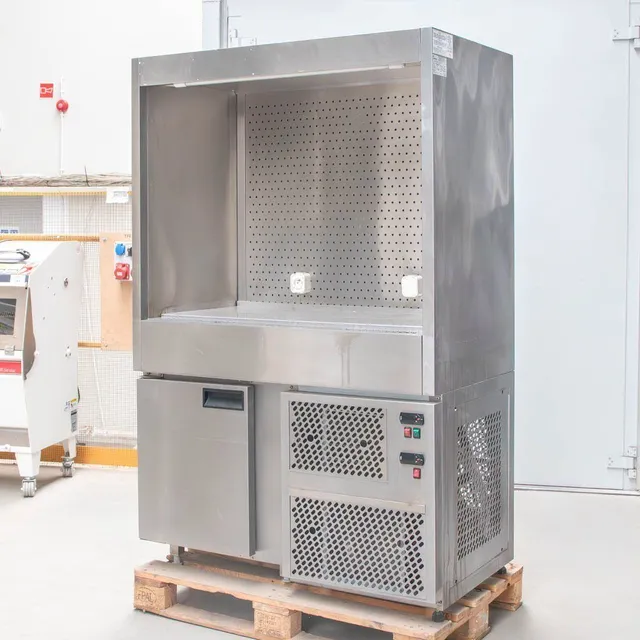 Juka 120x70x185 tavolo frigo scaffale inox gastronomia