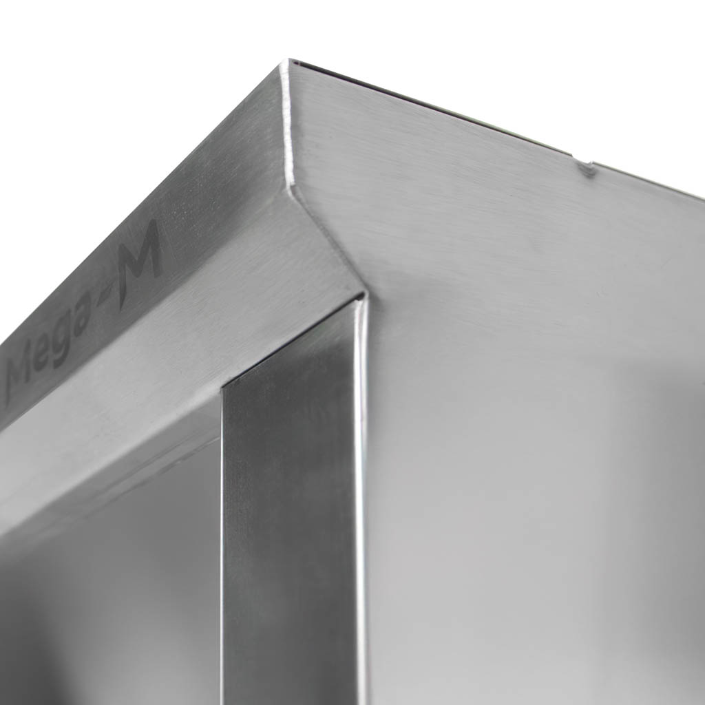 Mega-M pensile inox aperto 100x40x60 cm saldato