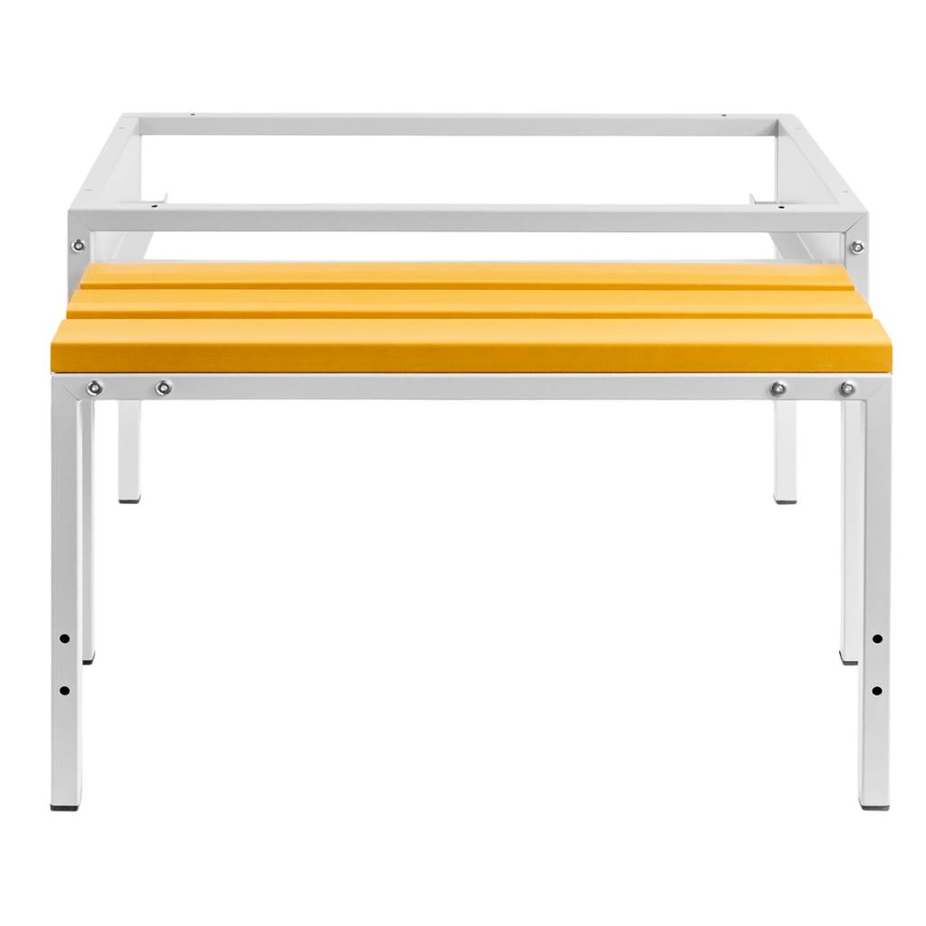 Mega-M base 80x80x43 panca WPC estraibile spogliatoio