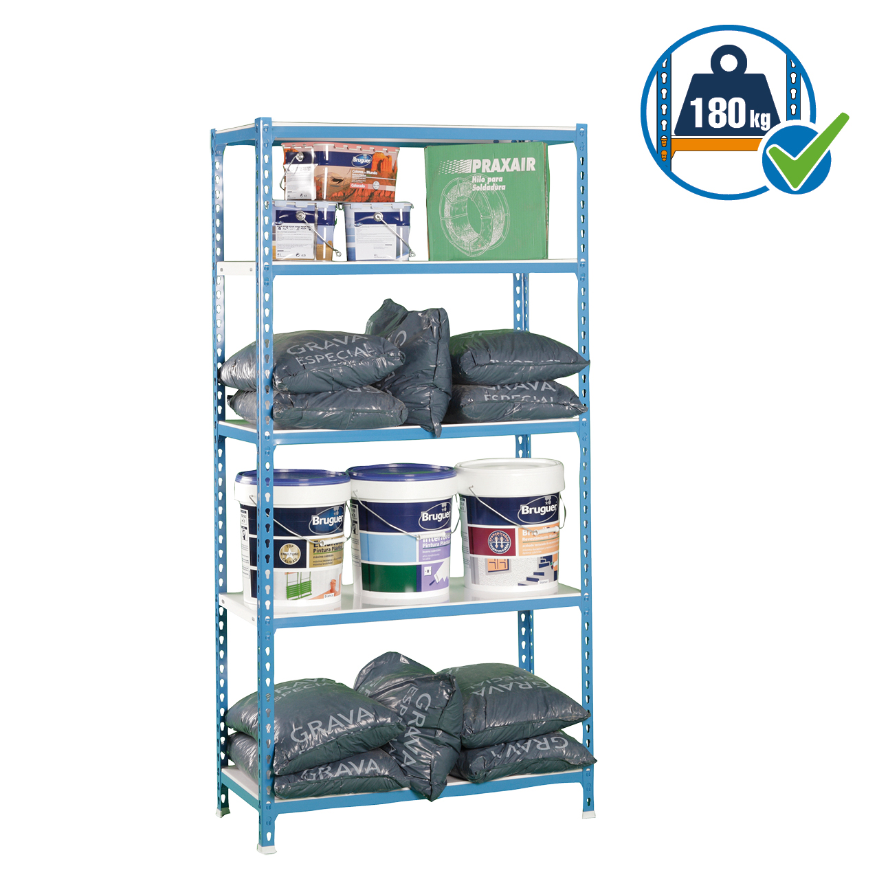 Simonrack SimonClick 5 scaffale metallo 5 ripiani 180 kg