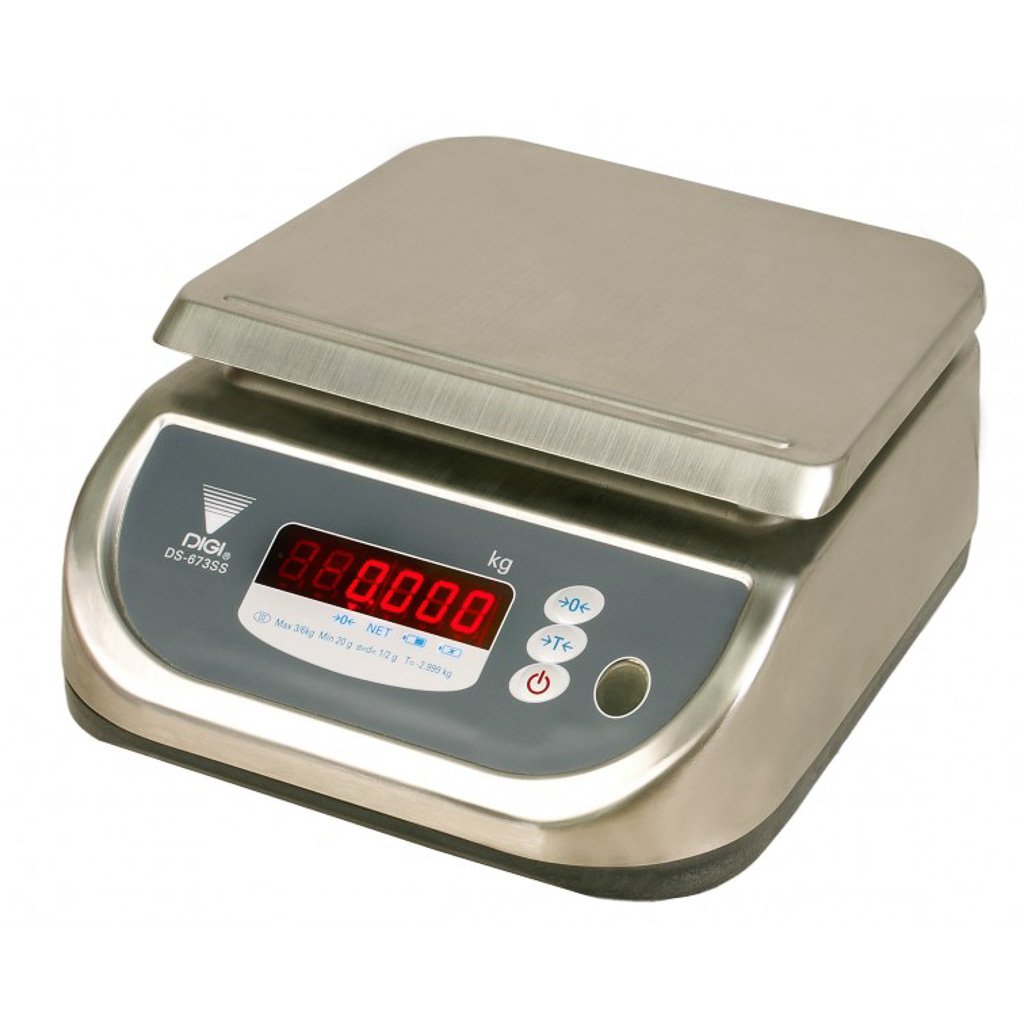 DIGI DS-673SS Bilancia da Banco 15 kg Inox IP68 Omologata