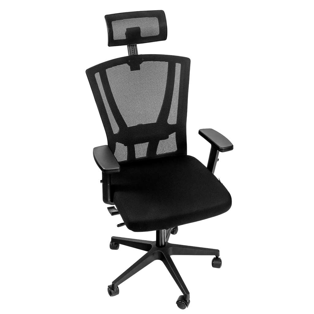 Poltrona ufficio Furvero Zenith BP/A2D/L2D/H2D nera