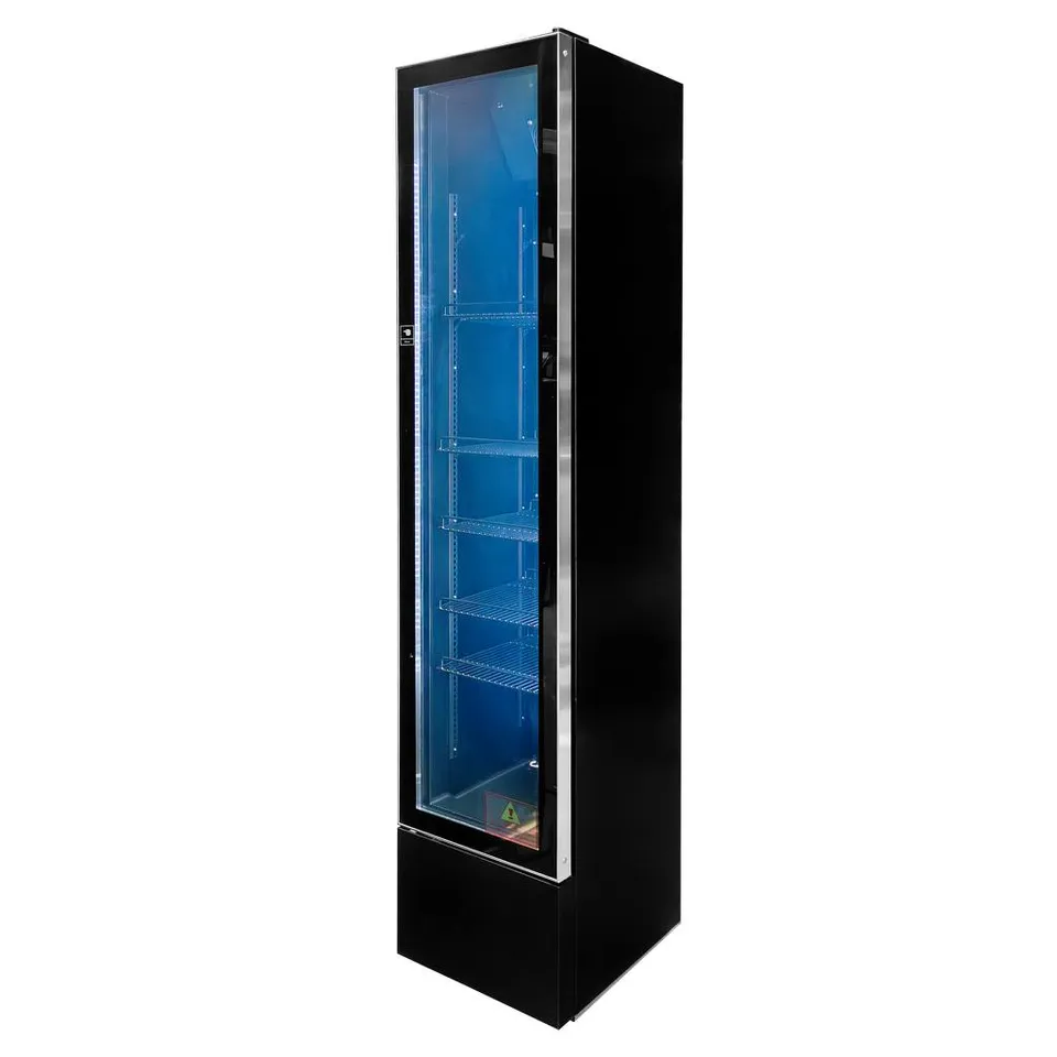Mega-M Diego S40 vetrina frigo 1 porta 150L nera LED
