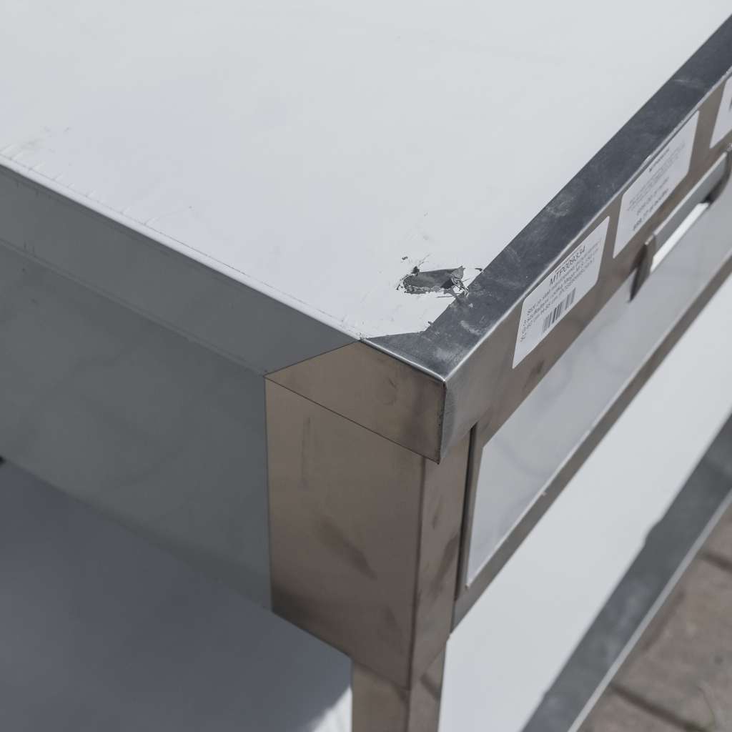 Mega-M 150x60x85 cm tavolo inox 3 cassetti revisionato