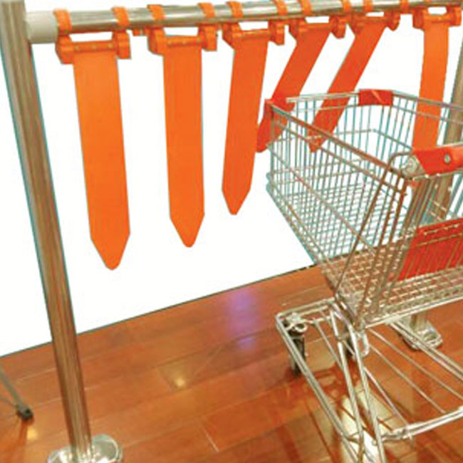 Agosistem bandella passa carrello plastica arancione singola
