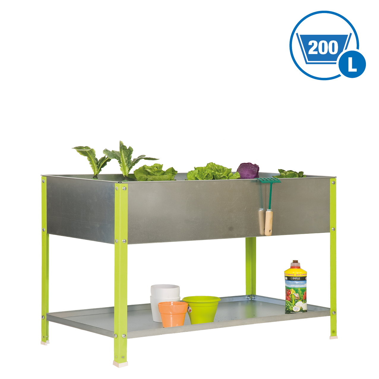 Simonrack SimonGarden orto urbano alto 200 litri con ripiano